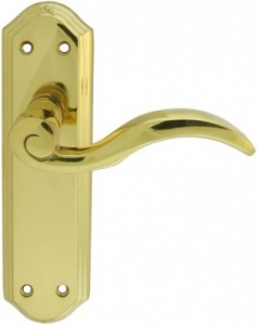 Wentworth Lever Door Handle on Various Backplates